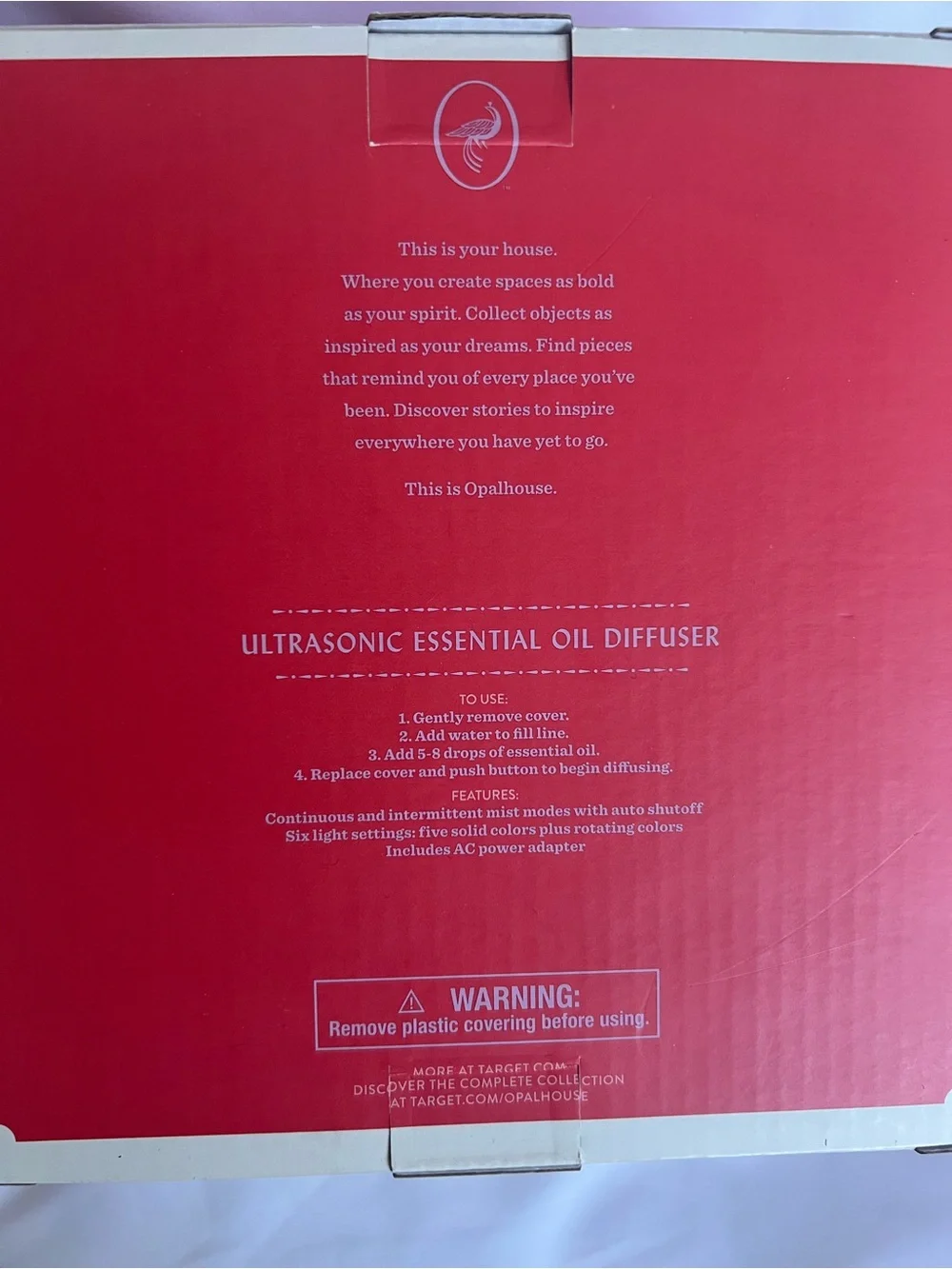 Opalhouse Iridescent White and Gold Ultrasonic Essential Oil Diffuser